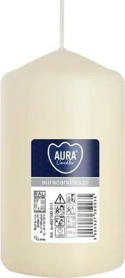 Obrázek produktu pro BISPOL cylindrická svíčka Aura 30H 10CM SW60/100 ECRU