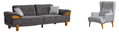 Produktbild von Sofagarnitur 3+1 Sitzer Luxus Sofa Sofas Sessel Stoff Garnitur Luxus Set