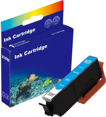 Produktbild von D&C Tintenpatrone ersetzt Epson T2632 (26XL) – Cyan, kompatibel für Epson Expression Premium