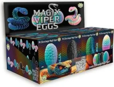 Produktbild von MagiX Viper Eggs Actionfigur, beweglich, umweltfreundlich, 30 cm Viper, 7 cm Ei