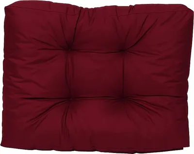 Produktbild von TexDeko Garden halbes Palettenkissen 60x80x18cm gesteppt wasserabweisend UV-beständig, Bordeaux
