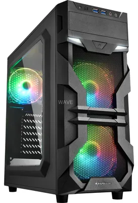Produktbild von Sharkoon VG7-W RGB, Tower-Gehäuse, (Seitenteil aus Acryl)