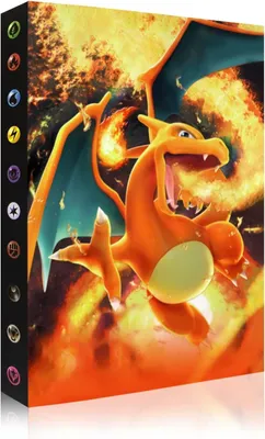 Produktbild von Pokemon Sammelalbum Glurak & Glumanda Sammelmappe für 240 Karten, idealer Schutz