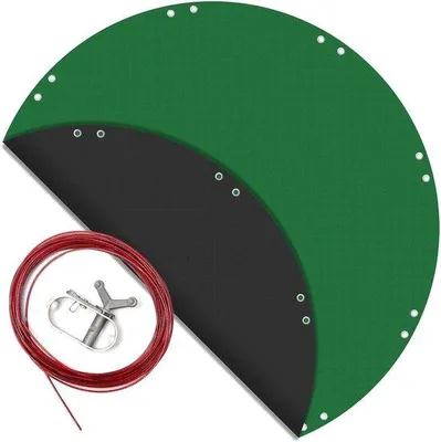 Productafbeelding van Wiltec zwembadafdekking rond Ø 560 cm UV-bestendig afdekzeil 2in1 poolafdekking voor zomer en winter