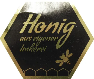 Produktbild von Wabenform Honigetiketten "500 g"