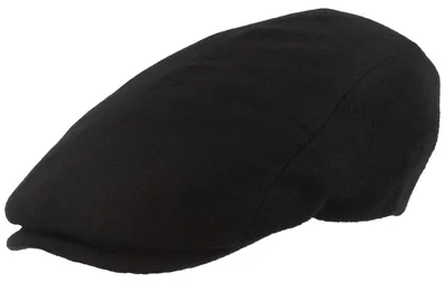 Fiebig Schiebermütze 100% Kaschmir Flatcap in blau