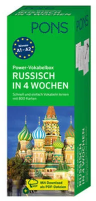 Immagine prodotto di PONS Power-Vokabelbox Russisch in 4 Wochen