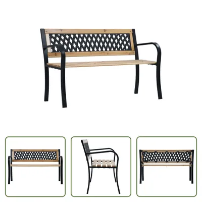 Obrázok produktu pre The Living Store Záhradná lavička 120 cm drevo