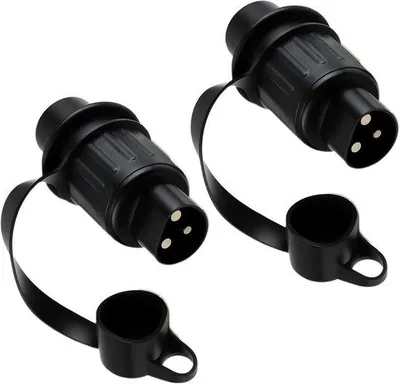 Productafbeelding van 2 stuks aanhangerstekker 3-polig, 12 V