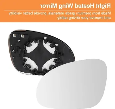 Heizbare Seitenspiegel mit Trägerplatte für VW Golf 5 MK5, Passat B6 und Jetta 5 - Rechts, 2003-2011