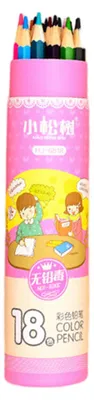 Produktbild von 12/24/36/48-farbige Buntstifte mit Cartoon-Motiven, bleifrei, ideal zum Zeichnen, für Kinder und Schüler, leichtgängig, tragbar, perfekt für Schule und Freizeit.