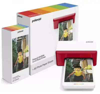 Produktbild von Polaroid Hi-Print 6553, Thermodruck, 4" x 6" (10x15 cm), Bluetooth, Weiß