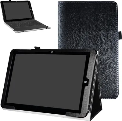 Obrázok produktu pre Pouzdro Na Tablet Chuwi Hi12 Čierne Zatvorené Ochranné Pouzdro S Klapkou Solid