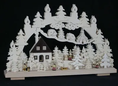 Produktbild von Original Erzgebirgischer Marken Schwibbogen Lichterbogen 50 x 31 cm S50-3_7