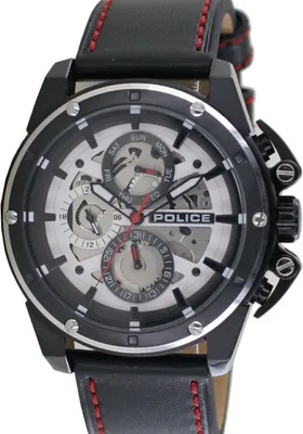 Produktbild von Police Herren Uhr Armbanduhr Leder Analog Splinter PL14688JSBS.04