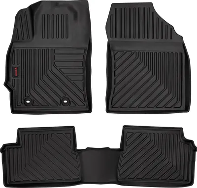 Produktbild von 3D Gummimatten passend für Toyota Auris II schrägheck, kombi (2012-2018) – Schwarz, hoher Rand, 3-tlg Set