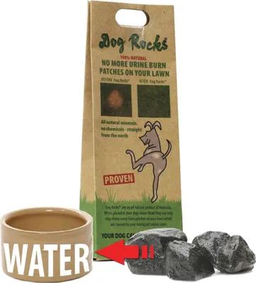 Produktbild von Dog Rocks Steine gegen Hunde-Urinflecken auf Rasen