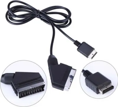 Produktbild von Echtes RGB SCART Kabel für PS2 PS3 1,8m