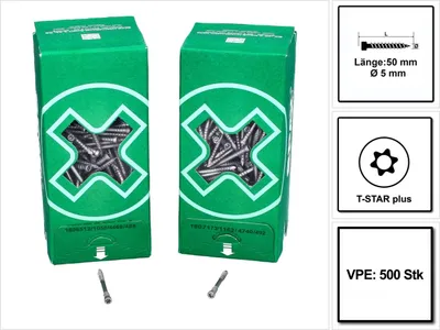 Produktbild von SPAX ZylKo T-STAR+ 5,0x50/22,5 A2 Fixgewinde