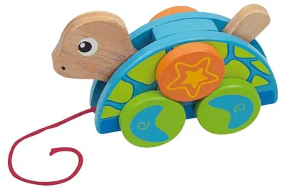 Obrázok produktu pre Drevená hračka na ťahanie Andreu Toys - Korytnačka