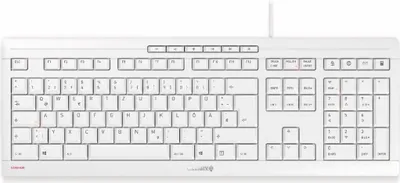 Zdjęcie produktu dla CHERRY STREAM, Pełnowymiarowy (100%), Przewodowa, USB, Mechaniczna, QWERTZ, Biały