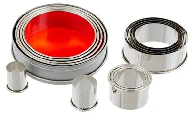 Zdjęcie produktu dla Zestaw wykrawaczy okrągły gładki 14 szt. Ø2.3-11,0 cm stal nierdzewna