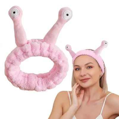 Produktbild von Ecarla Rosa Schneckenförmiges Kosmetik-Haarband