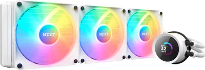 Produktbild von NZXT Kraken 360 RGB - kvapalinový chladič typu všetko v jednom - 12 cm - 78,02 cfm - biely