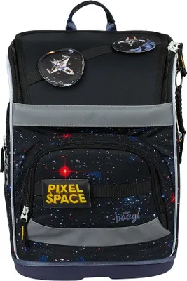 Image de BAAGL Cartable Zippy Plus Pixel Space