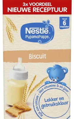 Produktbild von Nestlé Pyjamapapje Biscuit für Babys ab 6 Monaten, 750 g – Nährstoffreicher Snack