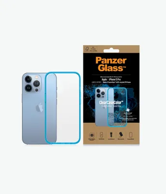 Imagen del producto de PanzerGlass® ClearCaseColor™ para iPhone 13 Pro - Color: Azul Bondie, Funda, Apple, Compatible con: iPhone 13 Pro, Color: Azul