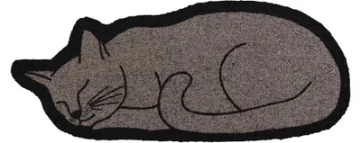 Produktbild von Salonloewe SHAPE CAT Fußmatte Wohnmatte halbrund 30 x 74 cm