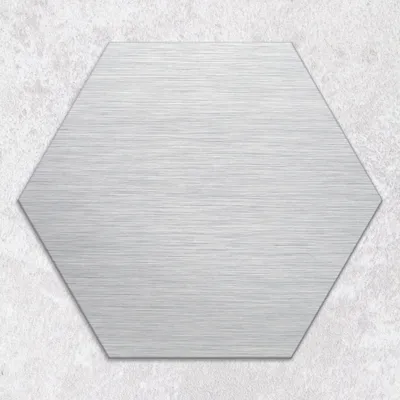 Produktbild von Glas-Herdabdeckplatten Glaskeramikkochfeld-Abdeckung Spritzschutz Glas Hexagon Schneidebrett 40 cm Metall