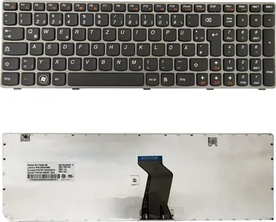 Produktbild von Für IBM Lenovo IdeaPad N580 G580 Z580 N581 N585 N586 G581A G585A G585 DE Deutsche Tastatur silber