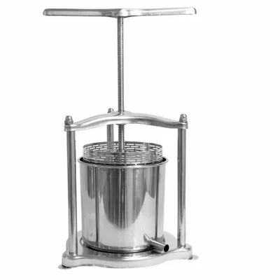 Produktbild von Mini 6L Obstpresse Edelstahl manuell / Beerenpresse Traubenpresse, Kloßpresse