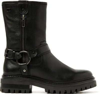 Produktbild von Lazamani Merle Damen Leder Biker-Boots Black Größe 39
