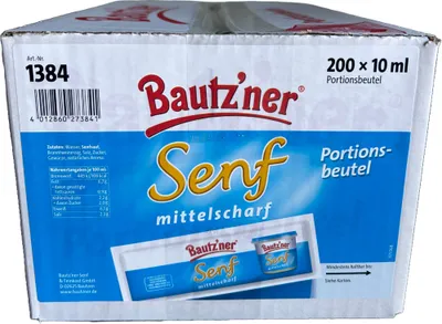 Produktbild von Bautzner Senf mittelscharf - 200x 10ml