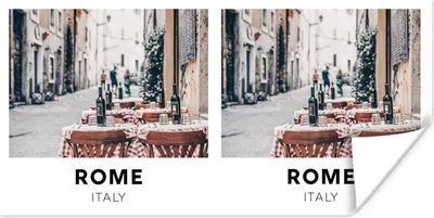 Produktbild von MuchoWow® Poster Rom - Italien - Restaurant 160x80 cm - Foto Poster