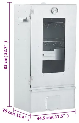 Immagine prodotto di vidaXL Affumicatore con generatore di fumo freddo Acciaio zincato