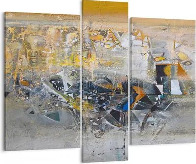 Produktbild von Bild auf Leinwand - Leinwandbild - Abstraktion modern - 95x80cm - Wand Bild - Wanddeko - Wandbilder - Leinwanddruck - Bilder - Kunstdruck - Wanddekoration - Leinwand bilder - Wandkunst - CB95x80-4001
