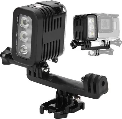 Immagine prodotto di Lampada video subacquea a LED per videocamere - dimmerabile - lampada subacquea - compatibile con GoPro 4, 3, 2, 1.