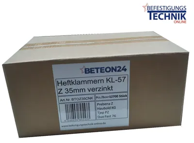Produktbild von Heftklammer Z 35 CNKHA 35mm verzinkt für Prebena 4C-Z50 Haubold KG 750 KL-57