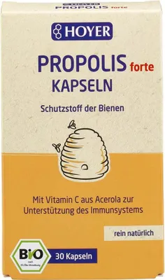 Zdjęcie produktu dla Hoyer Propolis forte Kapsułki Organiczne Kapsułki 30 kapsułek
