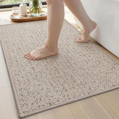 Productafbeelding van Badmat 50 x 80 cm, antislip, absorberend, sneldrogend, beige