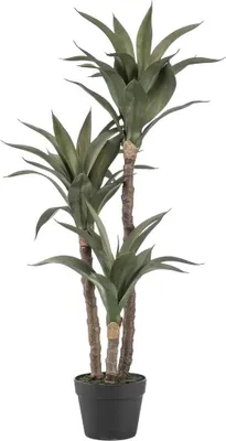 Immagine prodotto di Agave artificiale Emerald - Pepe | 100 cm, per interni, pianta artificiale, effetto realistico, adatta a chi soffre di allergie, decorazione vegetale per studi, uffici e soggiorni