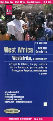 Obrázok produktu pre Reise Know-How Mapa západnej Afriky, pobrežné krajiny (1:2 200 000) : od Senegalu po Nigériu