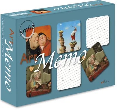 Obrázok produktu pre Revidované umenie Marius van Dokkum Art Memo - Smile