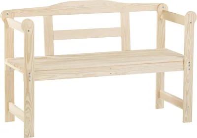 Produktbild von iWerk Holzbank Kiefer natur 118 x 43,6 x 73,5 cm