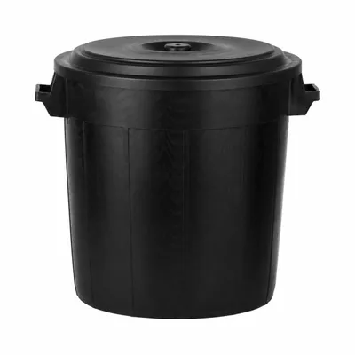 Produktbild von BigDean Universaltonne 50 Liter mit Deckel Allzweck Tonne Schwarz, KI-generiertes Bild