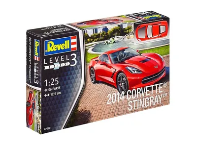 Produktbild von Revell 07060 2014 Corvette Stingray Bausatz Fahrzeug Modell 1:25 in